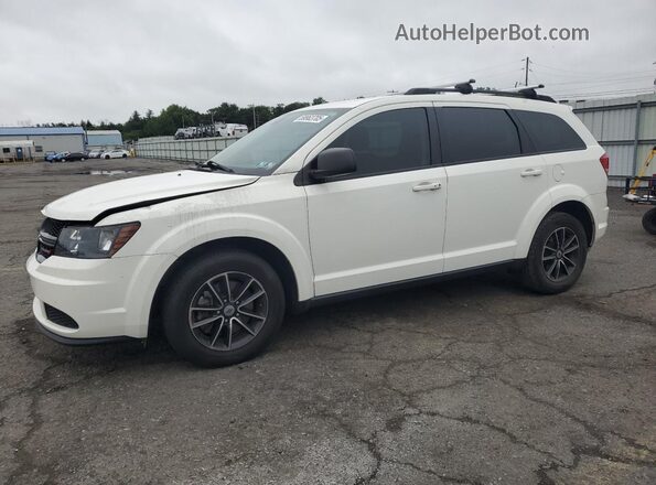 3C4PDCAB3JT445907 2018 DODGE JOURNEY White წინა მარცხენა ხედი სამი მეოთხედიდან