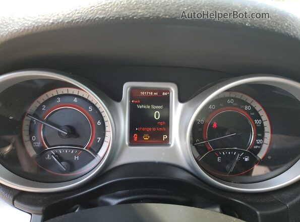 3C4PDCABXJT444365 2018 DODGE JOURNEY White ხელსაწყოთა პანელის ხედი