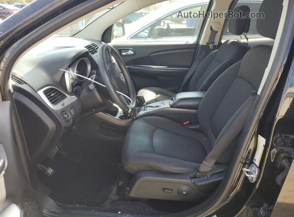 3C4PDCBG2HT526448 2017 DODGE JOURNEY Black Вид салону спереду