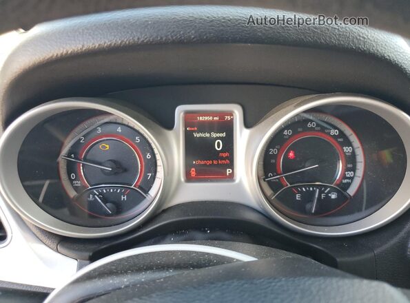 3C4PDCBG2HT526448 2017 DODGE JOURNEY Black Вид щитка приладів