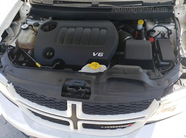 3C4PDCEG0JT346676 2018 DODGE JOURNEY White ძრავის განყოფილების ხედი
