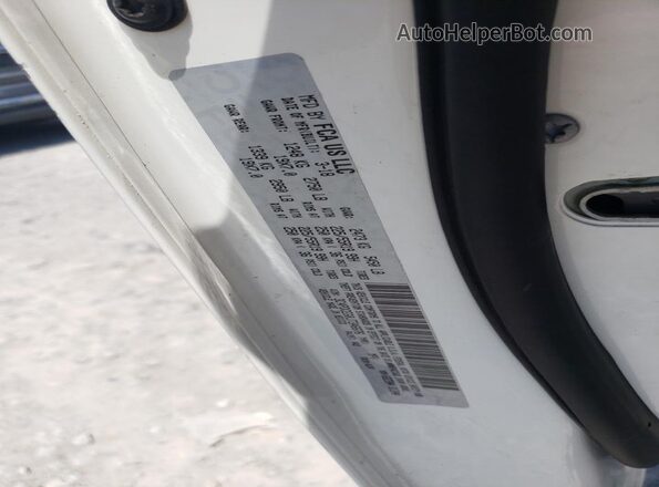 3C4PDCEG0JT346676 2018 DODGE JOURNEY White VIN კოდის სტიკერის ხედი