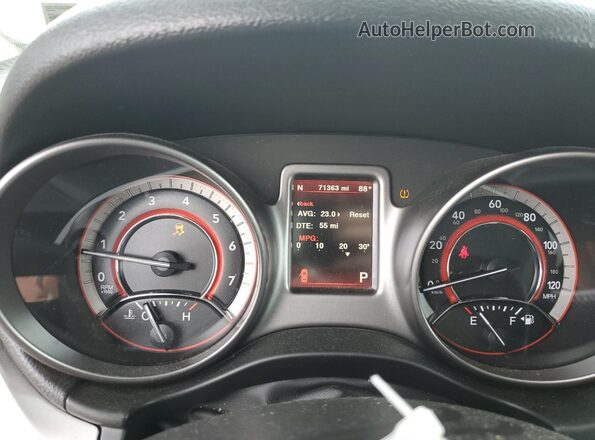 3C4PDCGG1JT504875 2018 DODGE JOURNEY White Սարքավորումների վահանակի տեսք