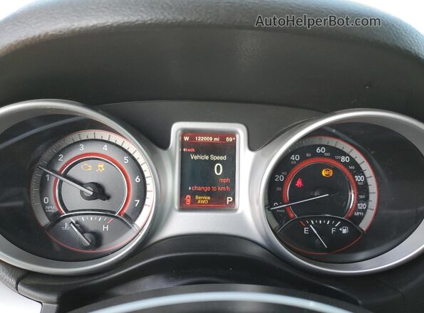 3C4PDDEGXKT769868 2019 DODGE JOURNEY Белый Вид щитка приборов