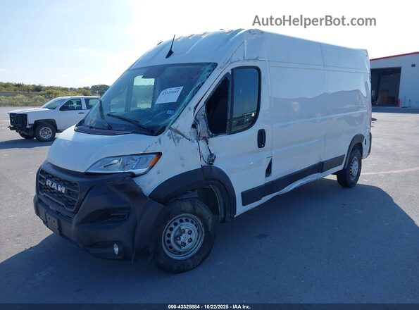 3C6LRVDG6RE106892 2024 RAM PROMASTER 2500 White წინა მარცხენა ხედი სამი მეოთხედიდან