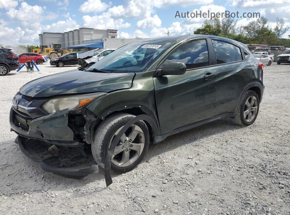 3CZRU5H35JM710379 2018 HONDA HR-V Green წინა მარცხენა ხედი სამი მეოთხედიდან