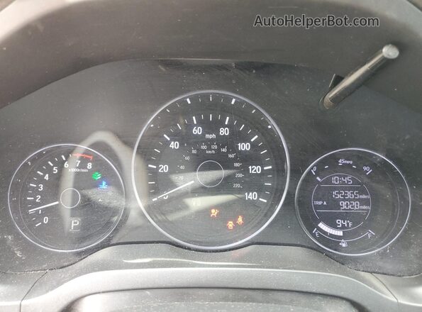 3CZRU5H35JM710379 2018 HONDA HR-V Green ხელსაწყოთა პანელის ხედი