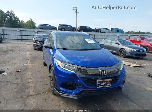 3CZRU6H13MM754289 2021 HONDA HR-V Синий Передняя правая четверть