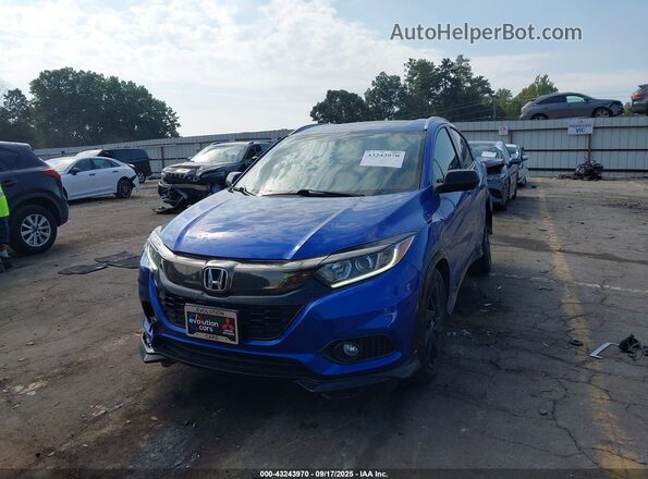 3CZRU6H13MM754289 2021 HONDA HR-V Синий Передняя левая четверть