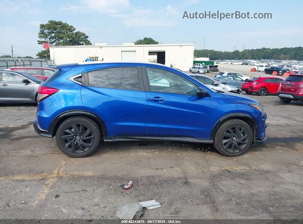 3CZRU6H13MM754289 2021 HONDA HR-V Синий Вид задней части салона