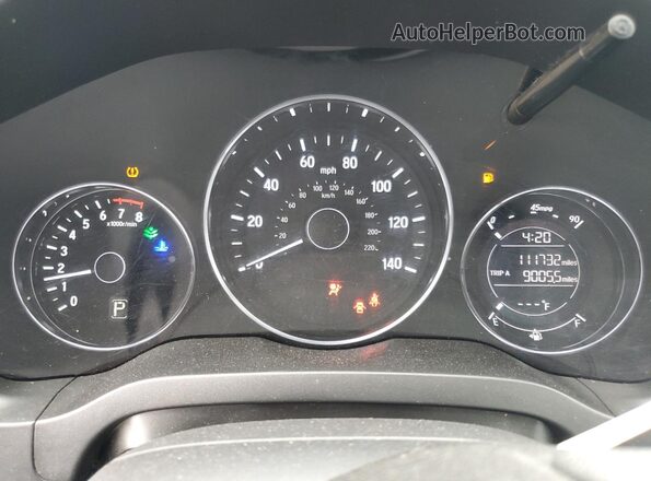3CZRU6H34JM703767 2018 HONDA HR-V Угольный Вид щитка приборов
