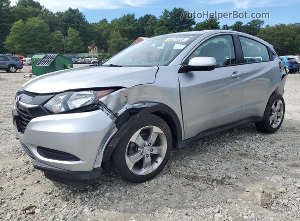 3CZRU6H35JM707066 2018 HONDA HR-V Silver Առջևի ձախ երեք քառորդ տեսարան