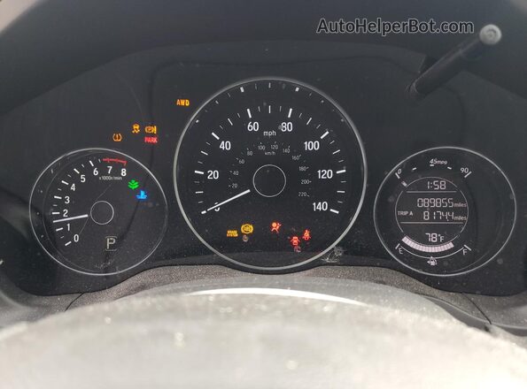 3CZRU6H35JM707066 2018 HONDA HR-V Silver Սարքավորումների վահանակի տեսք