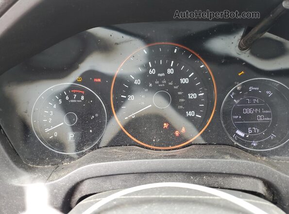 3CZRU6H51JM717479 2018 HONDA HR-V Red Սարքավորումների վահանակի տեսք