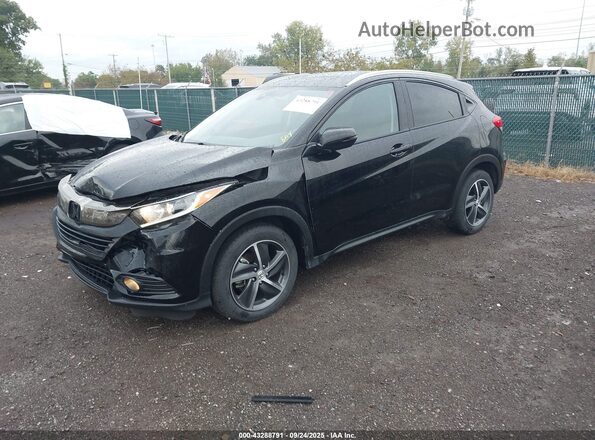 3CZRU6H51MM709399 2021 HONDA HR-V Black Przód lewy