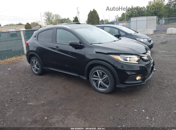 3CZRU6H51MM709399 2021 HONDA HR-V Black Przód prawy