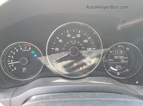 3CZRU6H59JM713549 2018 HONDA HR-V Белый Вид щитка приборов