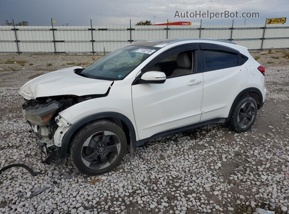 3CZRU6H78JM700275 2018 HONDA HR-V Белый Передняя левая четверть