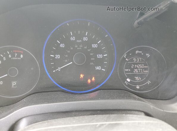 3CZRU6H78JM700275 2018 HONDA HR-V Белый Вид щитка приборов