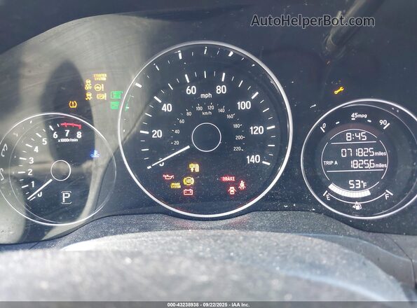 3CZRU6H79HM711182 2017 HONDA HR-V Белый Вид задних сидений