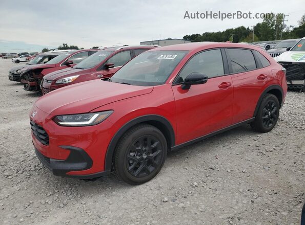 3CZRZ2H5XSM773013 2025 HONDA HR-V Red წინა მარცხენა ხედი სამი მეოთხედიდან