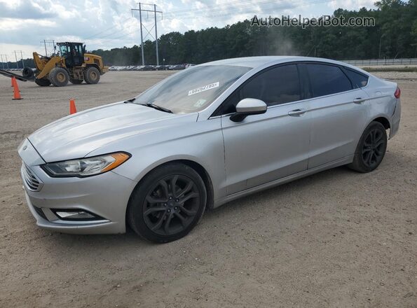 3FA6P0G72JR229196 2018 FORD FUSION Silver Передня ліва чверть