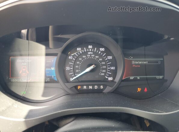 3FA6P0HD2JR232037 2018 FORD FUSION Синий Вид щитка приборов