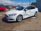 2018 Ford Fusion Se Белый vin: 3FA6P0HD4JR166929