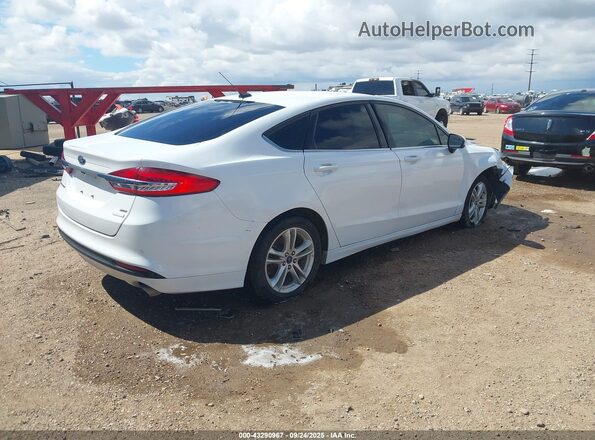 3FA6P0HD4JR166929 2018 FORD FUSION Белый Задняя правая четверть