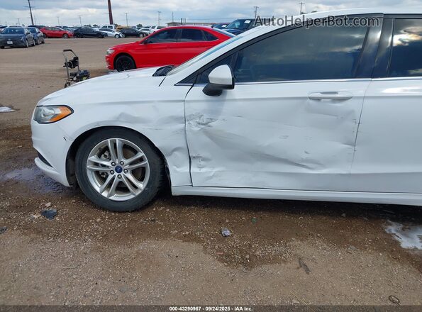 3FA6P0HD4JR166929 2018 FORD FUSION Белый 