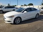 2018 Ford Fusion Se Hybrid White vin: 3FA6P0LU4JR118600
