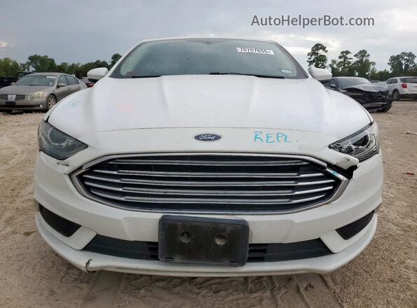 3FA6P0LU5JR221816 2018 FORD FUSION Белый Вид спереди
