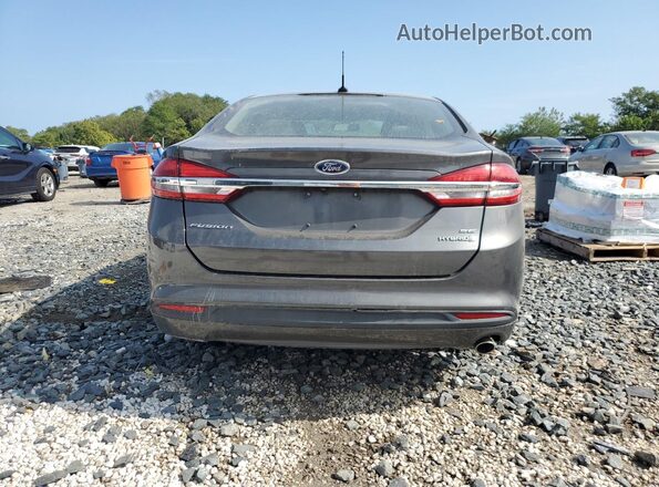 3FA6P0LU5JR227552 2018 FORD FUSION Gray Vista trasera