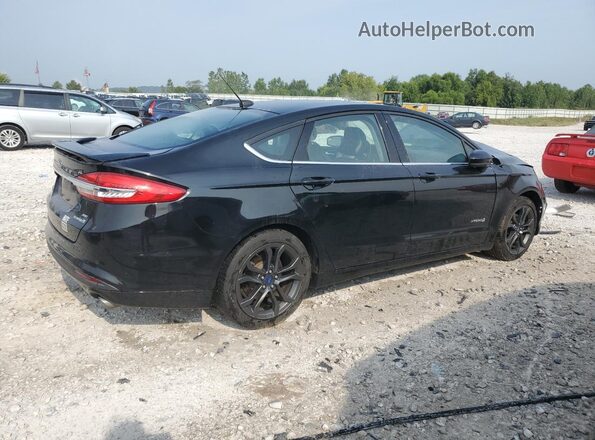 3FA6P0LU8JR256379 2018 FORD FUSION Черный Задняя правая четверть