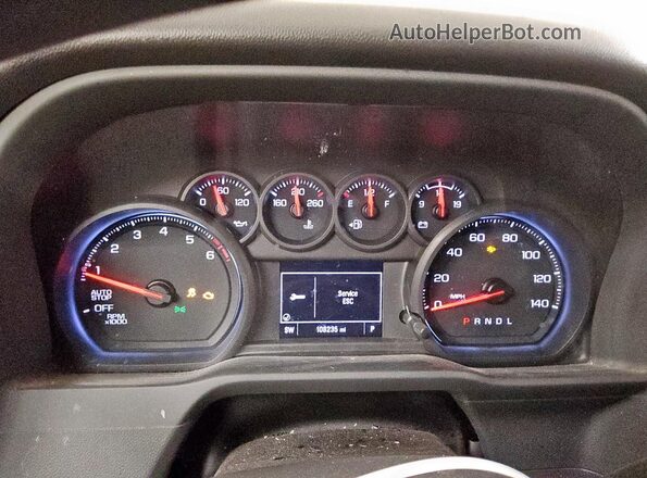 3GCNAAEK2PG355101 2023 CHEVROLET SILVERADO White Սարքավորումների վահանակի տեսք