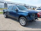 2022 Chevrolet Silverado 1500 2wd  Short Bed Custom Синий vin: 3GCPABEKXNG514622