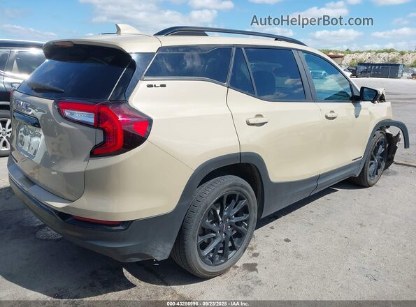 3GKALMEG7PL134594 2023 GMC TERRAIN Tan Հետևի աջ