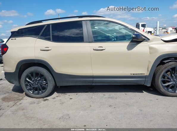 3GKALMEG7PL134594 2023 GMC TERRAIN Tan Սալոնի հետևի տեսք