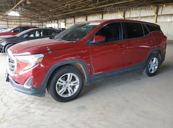 3GKALMEV2JL268256 2018 GMC TERRAIN Red Передня ліва чверть