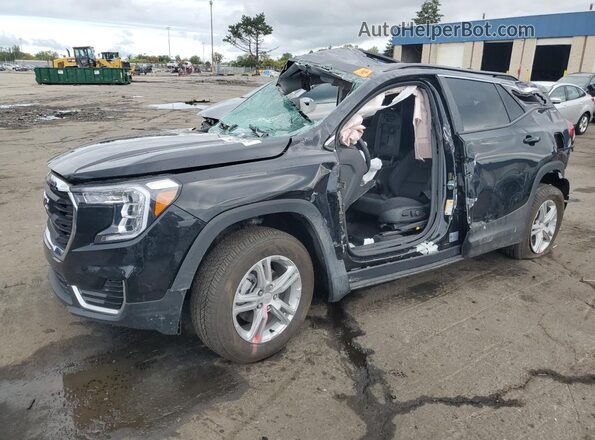 3GKALTEG9PL166859 2023 GMC TERRAIN Black წინა მარცხენა ხედი სამი მეოთხედიდან