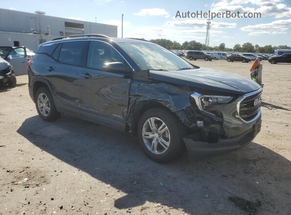 3GKALTEV2JL345122 2018 GMC TERRAIN Charcoal Передня права чверть