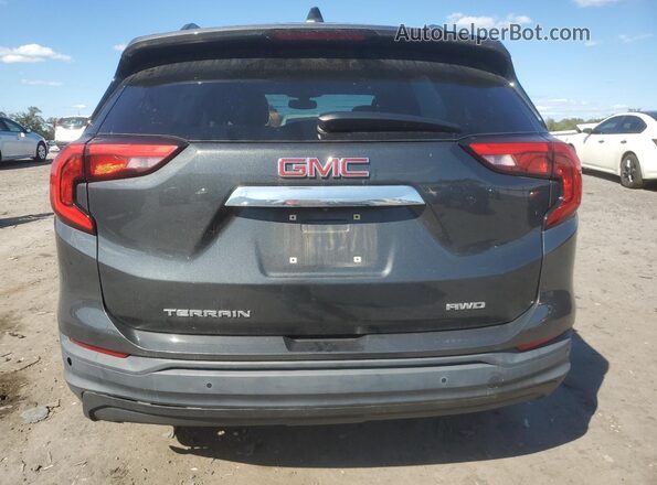 3GKALTEV2JL345122 2018 GMC TERRAIN Charcoal Вид ззаду