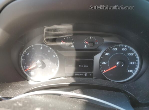 3GKALTEV2JL345122 2018 GMC TERRAIN Charcoal Вид щитка приладів