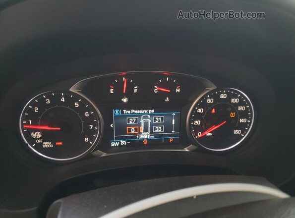 3GKALVEX7JL376539 2018 GMC TERRAIN Белый Вид щитка приборов