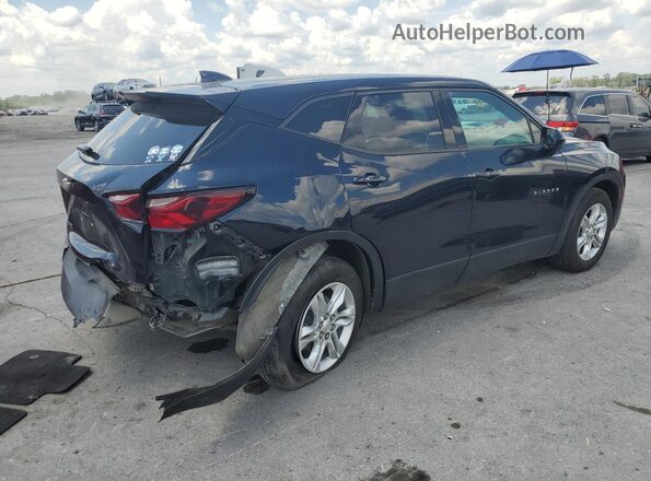3GNKBBRA9MS507673 2021 CHEVROLET BLAZER Синий Задняя правая четверть