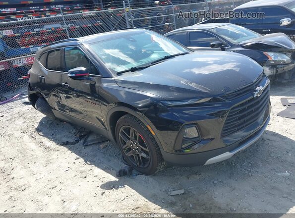 3GNKBCR40MS545695 2021 CHEVROLET BLAZER Черный Передняя правая четверть