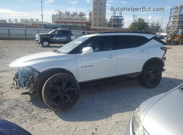 3GNKBERS8MS571584 2021 CHEVROLET BLAZER White Առջևի ձախ երեք քառորդ տեսարան