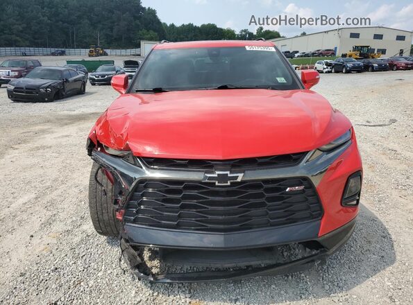 3GNKBERS9MS555121 2021 CHEVROLET BLAZER Red Դիմացի տեսք