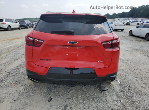 3GNKBERS9MS555121 2021 CHEVROLET BLAZER Red Հետևի տեսք