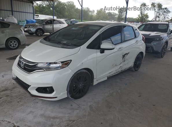 3HGGK5H69JM711341 2018 HONDA FIT White წინა მარცხენა ხედი სამი მეოთხედიდან